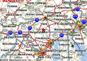Map from MapQuest.com